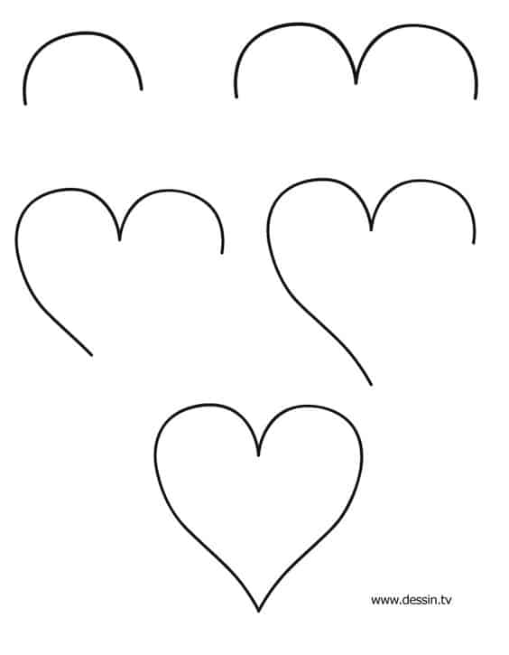 como desenhar um coração