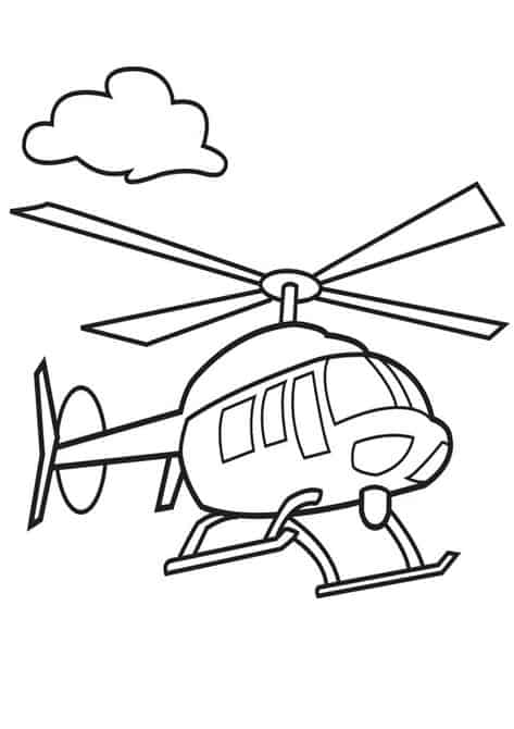 helicoptero para colorir