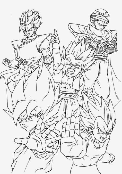 50+ Desenhos para colorir de Goku - Como fazer em casa