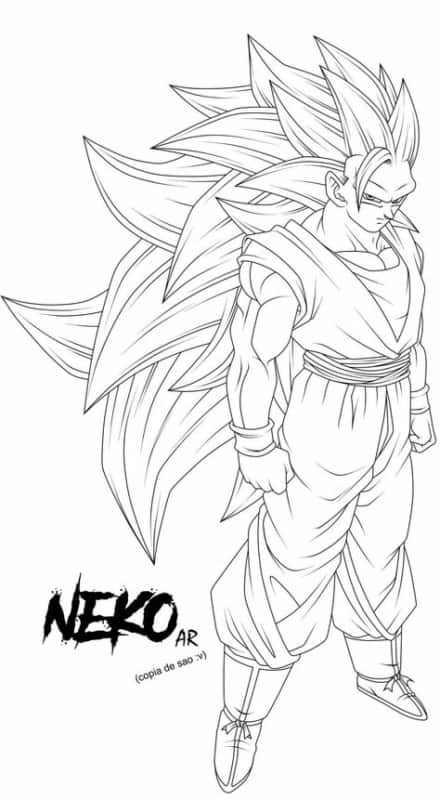 Goku ideias para colorir