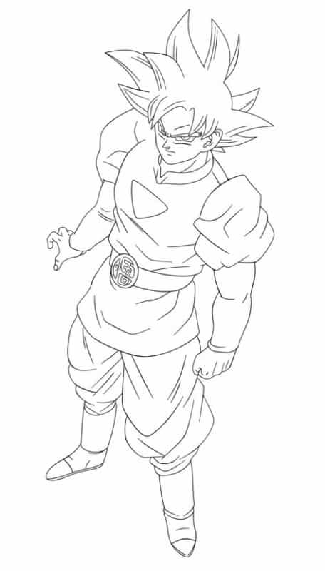 Goku poder desenho
