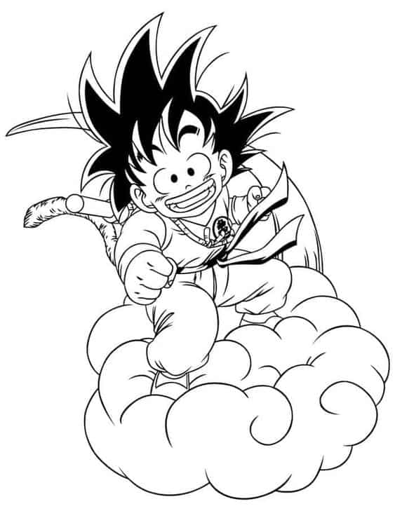 50+ Desenhos do Goku para colorir - Dicas Práticas