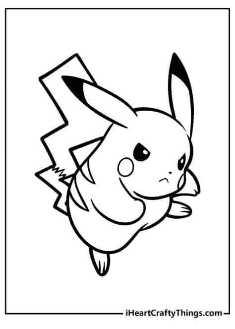 Pikachu para colorir ideia