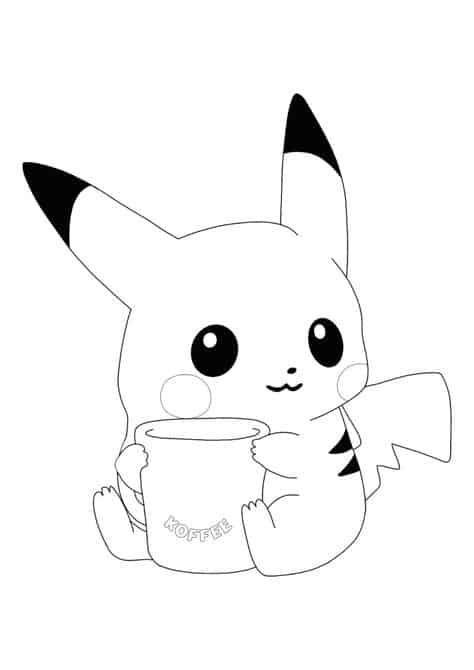 Desenhos do Pikachu para colorir - Bora Colorir