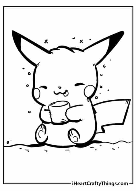 Desenhos para colorir Pikachu