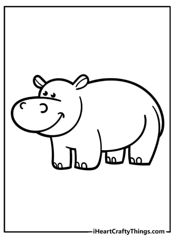 14 atividade simples de hipopotamo I Heart Crafty Things