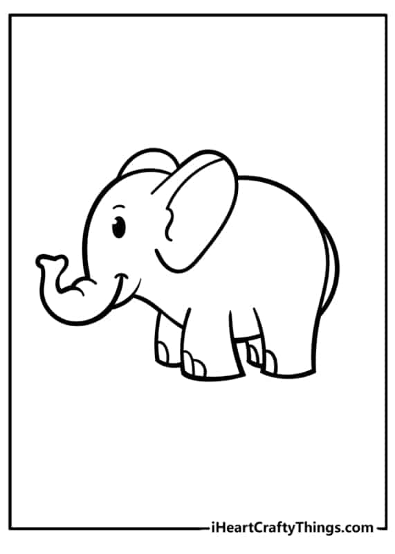 2 desenho gratis de elefante para colorir I Heart Crafty Things