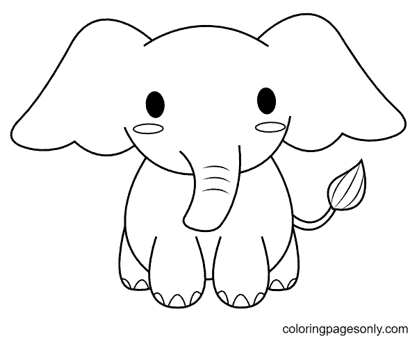 27 elefantinho para colorir Coloring Pages For Kids And Adults