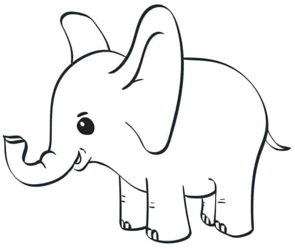 28 atividade de pintar de elefantinho Coloring Pages