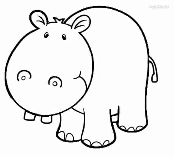 36 desenho de hipopotamo fofo para imprimir Cool2bKids