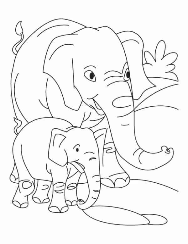 36 elefantes para pintar Coloring Home