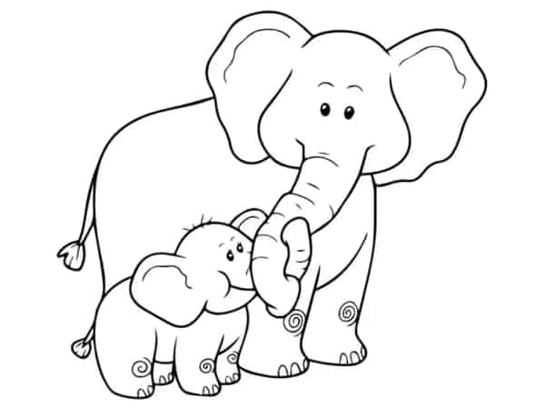 42 atividade de colorir de elefantes Styles At Life