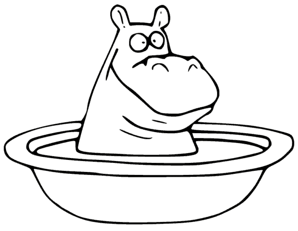 44 desenho de hipopotamo fofo Coloring Pages For Kids And Adults
