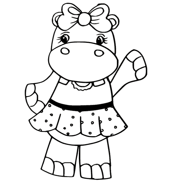 45 desenho cute de hipopotamo Coloring Pages For Kids And Adults