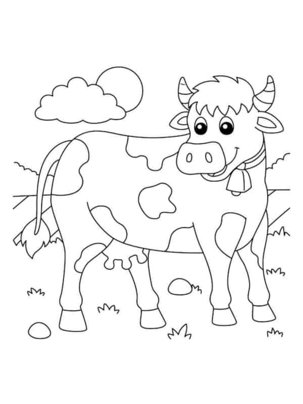 45 desenho para pintar de vaca malhada My coloring pages