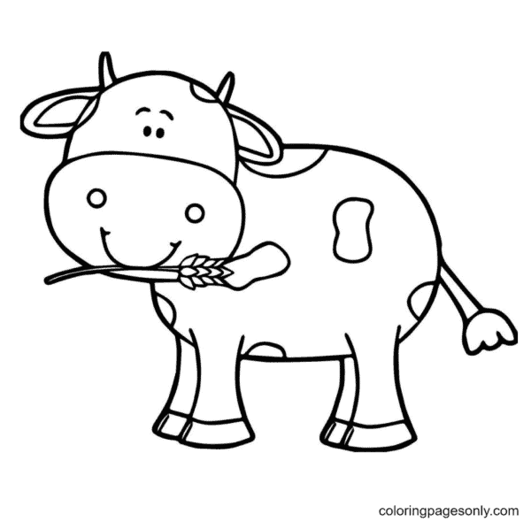 46 desenho fofo de vaquinha Coloring Pages For Kids And Adults