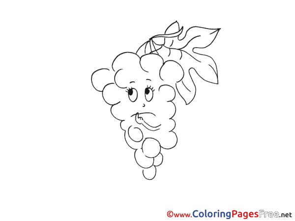 55 atividade fofa de uva Coloringpagesfree
