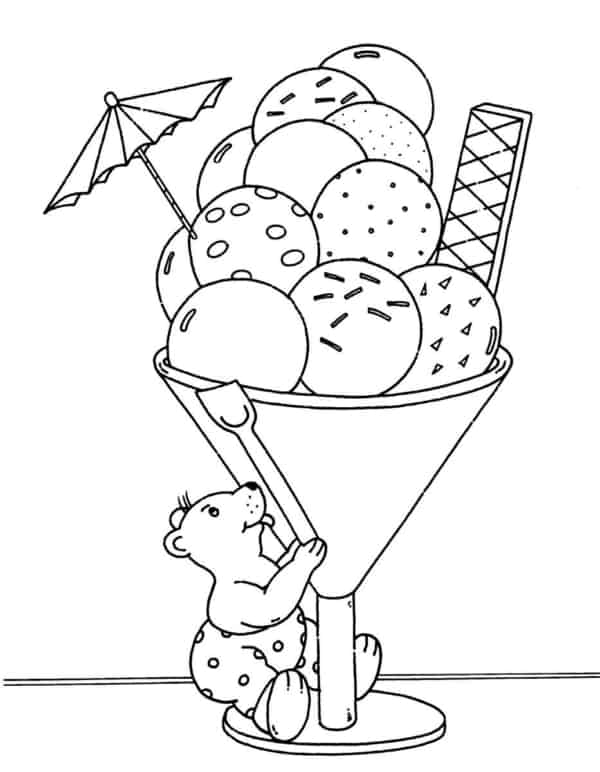 59 desenho fofo de bolas de sorvete Schule und Familie