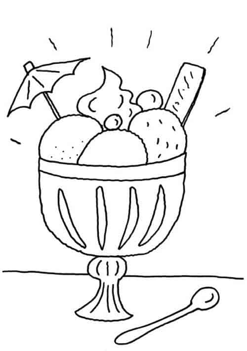 60 sorvete para colorir Pinterest