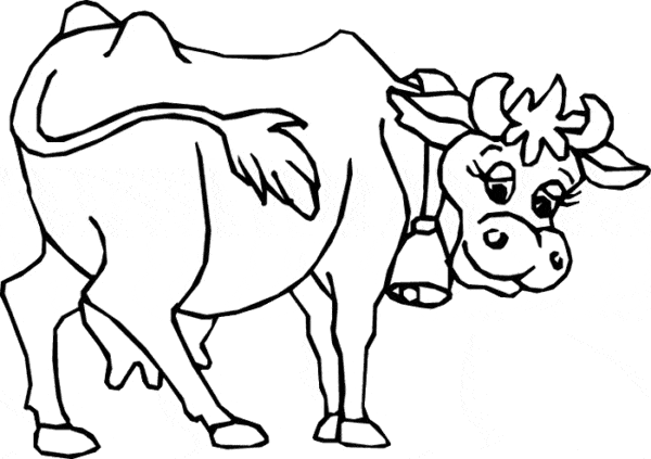 8 desenho simples de vaca Pinterest