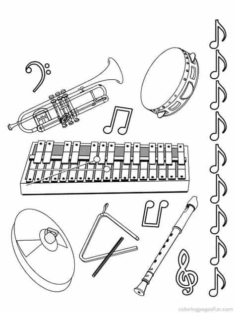 instrumentos e notas musicais