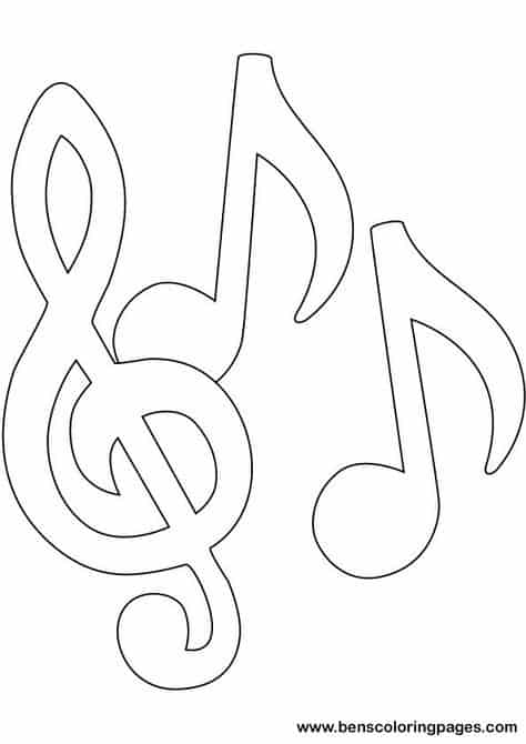 notas musicais desenho