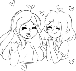 +60 desenhos de melhores amigas para imprimir!【2024】
