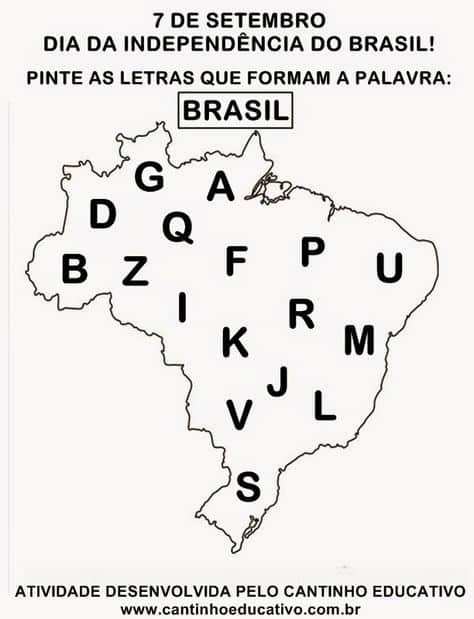 Atividades com nomes para educacao infantil Brasil