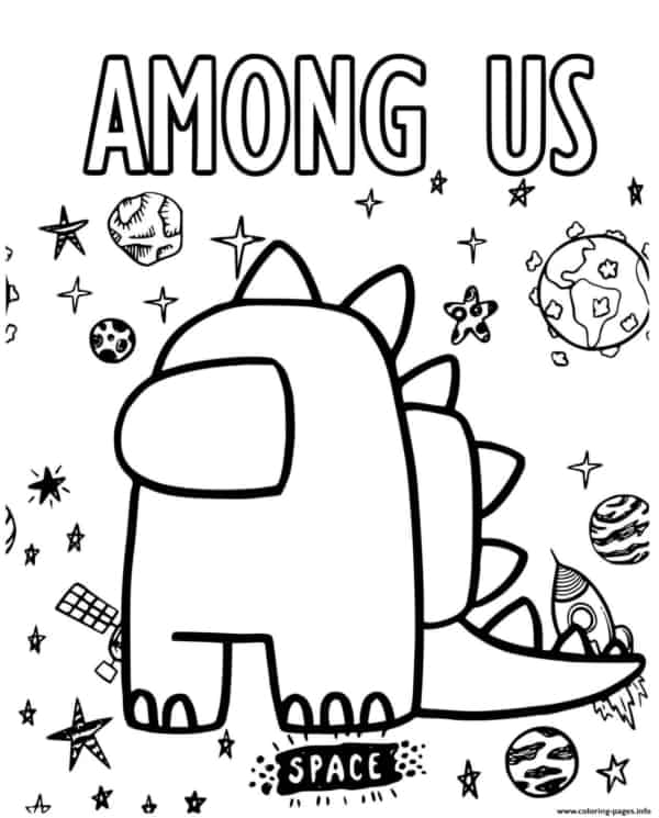 9 desenho gratis among us Coloring Pages