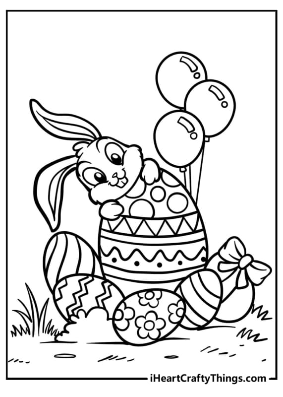 30 desenho coelhinho com ovos para colorir I Heart Crafty Things