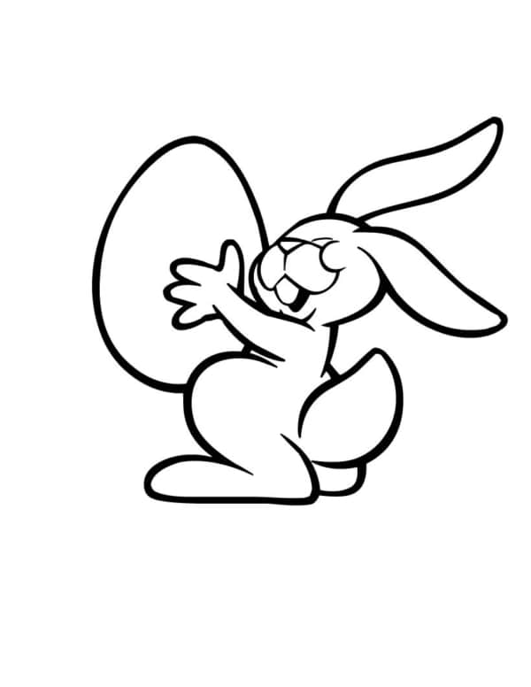 37 desenho simples coelho com ovo Best Coloring Pages For Kids