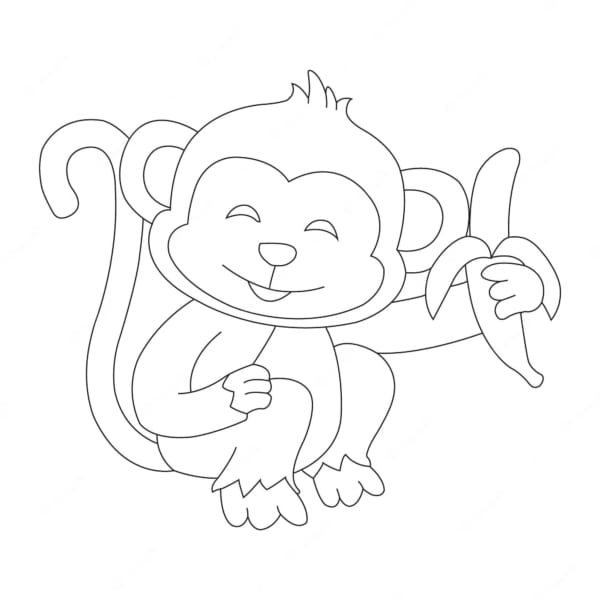 Macaco para Colorir: +60 Desenhos Fofos para Imprimir!