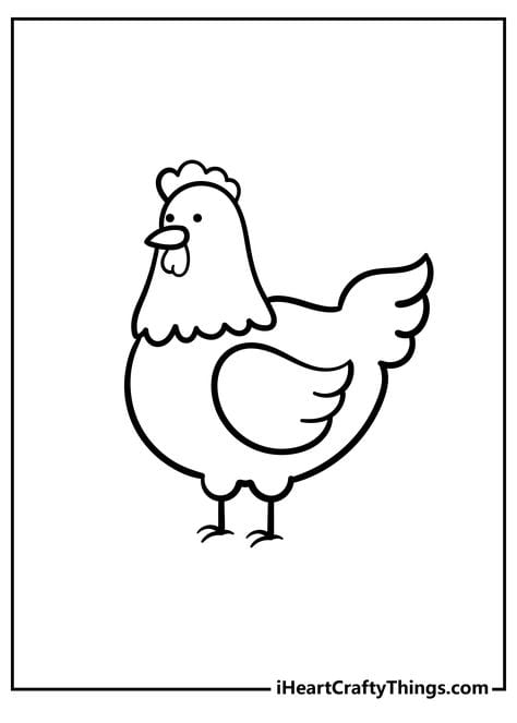 Como Desenhar Uma Galinha 🐔 Desenhar E Colorir Uma Galinha Arco íris 🌈  Desenhos Para Crianças 