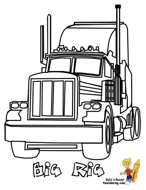 10 Desenhos de Caminhão Scania para Imprimir e Colorir!