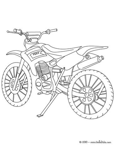 54 desenhos de motos para colorir