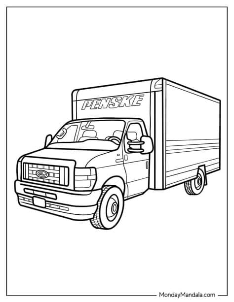 Desenhos de carros para colorir: 35 modelos incríveis!  Truck coloring  pages, Coloring pages, Free coloring pages