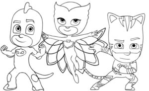 PJ Masks para Colorir: +45 Desenhos Fáceis de Imprimir!